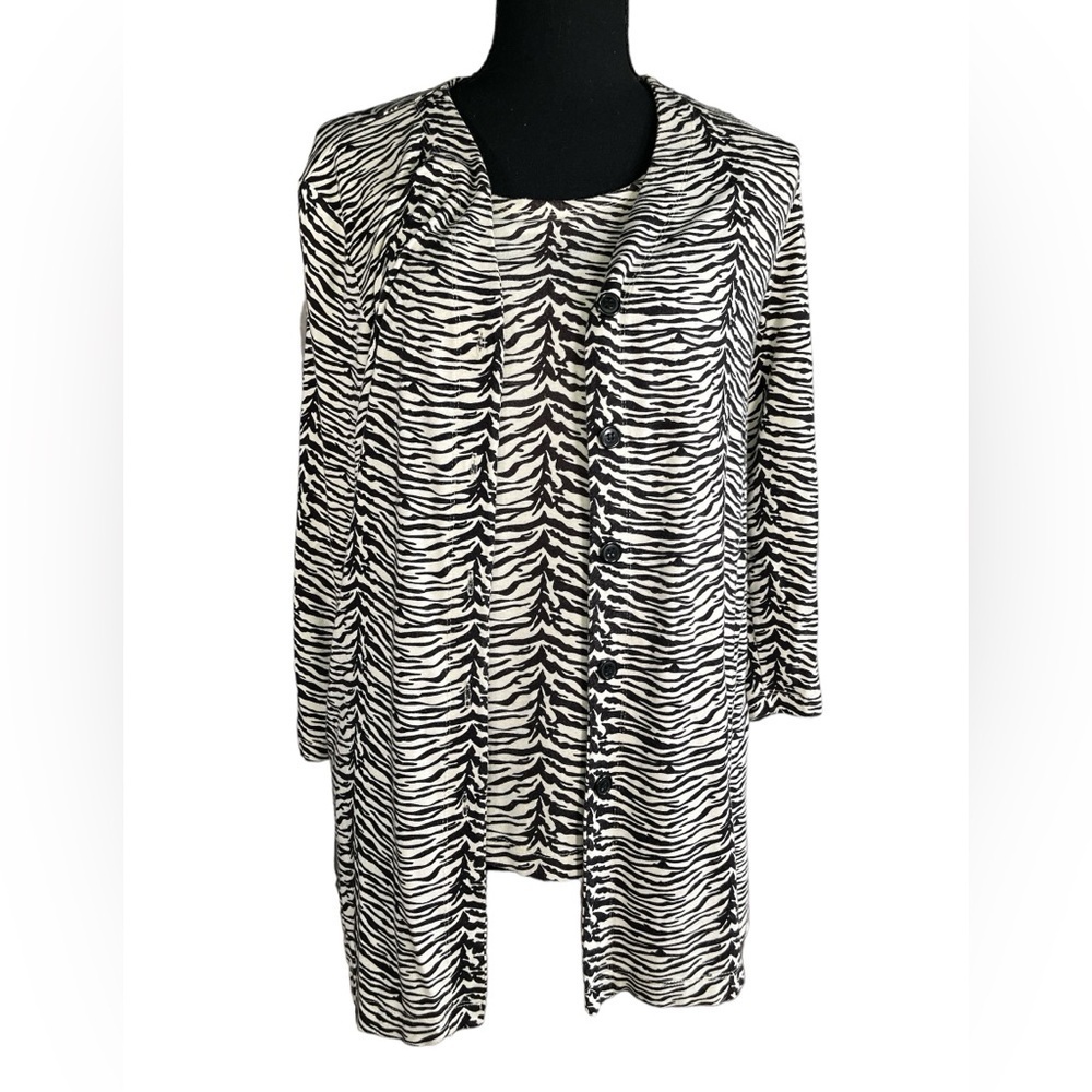 Carol Little Zebra Print Top | 2 Piece Set Size M